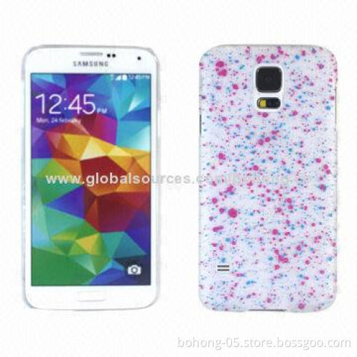PC Paint Transparent Dual-color Rain Cases for Samsung Galaxy S5, Various Colors Available